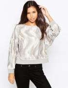 Minimum Moves Soft Faux Fur Sweater - Gray
