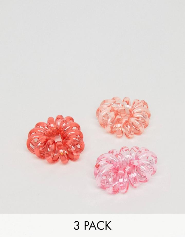 Asos Pack Of 3 Xl Hair Coils - Multi