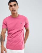 Abercrombie & Fitch Pop Icon Logo T-shirt In Bright Pink - Pink