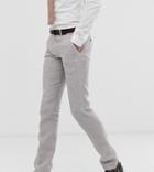 Twisted Tailor Tall Super Skinny Linen Suit Pants In Stone - Stone