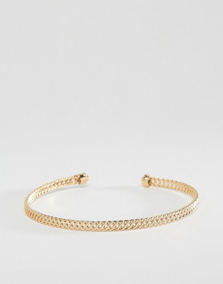 Asos Chain Arm Cuff - Gold