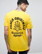 Parca T-shirt With Originals Back Print - Yellow