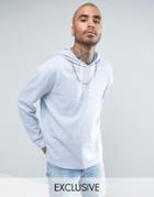 Puma Waffle Oversized Hoodie In Blue Exclusive To Asos - Blue