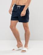 Abercrombie & Fitch Swim Shorts Solid In Navy - Navy