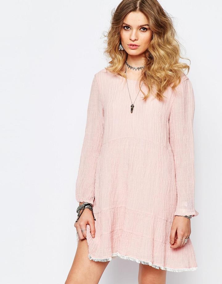Stevie May Dusky Ends Pink Smock Dress - Pink