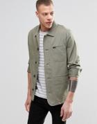 Lee Slim Herringbone Worker Jacket - Vetiver Green