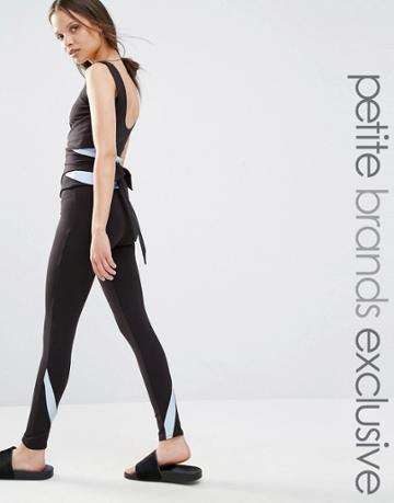 Quontum Petite Contrast Legging With Tie Waist