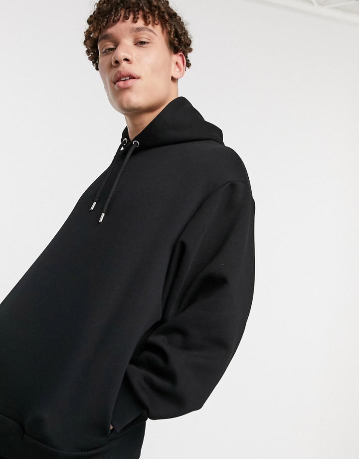 River Island Oversized Hoodie In Black
