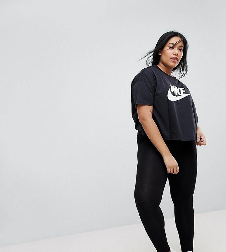 Asos Design Curve High Waisted Leggings In Black