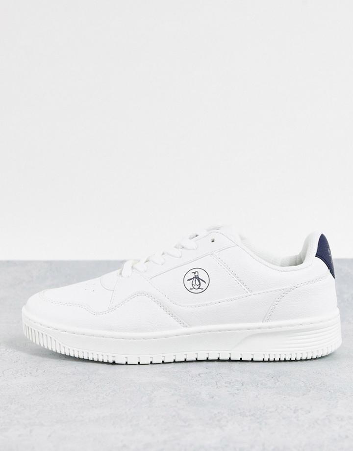Original Penguin Court Sneakers In White