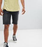 Heart & Dagger Slim Shorts In Washed Black - Black