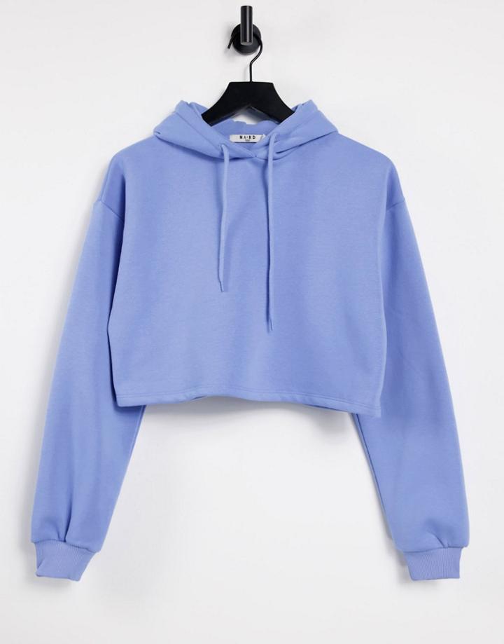 Na-kd X Jazmin Azizam Hoodie In Blue - Part Of A Set-blues