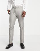 Topman Suit Pants In Light Gray