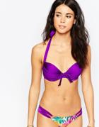 Pour Moi Azure Padded Underwired Bikini Top - Amethyst