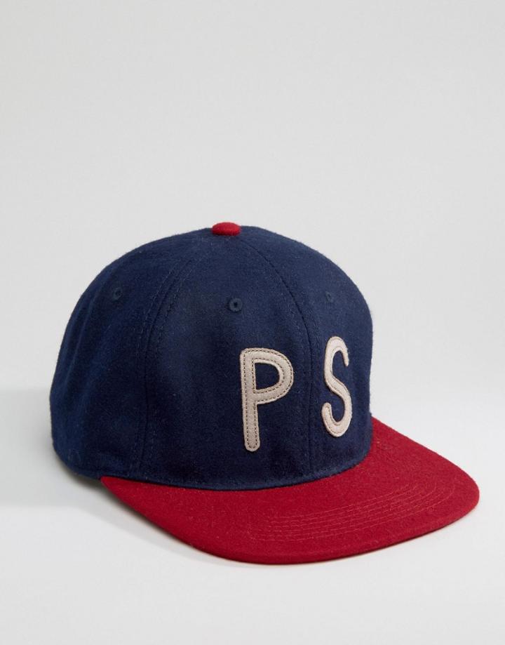 Poler Adjustable Cap In Wool - Navy
