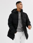 Asos Design Sustainable Oversized Puffer Jacket In Black
