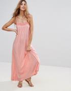 Hazel Pink Column Maxi Dress - Pink
