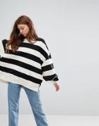 Pull & Bear Stripe Sweatshirt - Multi