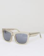 Matthew Williamson Smoke Mirrored Lens Square Sunglasses - Gray