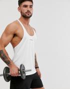 Asos 4505 Training Stringer Tank With Racer Back In White - White