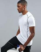 New Look Sport Short Sleeve T-shirt In White - White