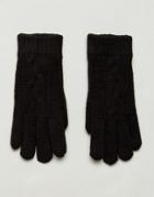 Aldo Abenadia Cable Knit Gloves - Black