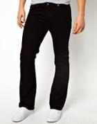 Asos Bootcut Jeans In Black - Black