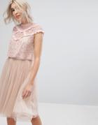 Needle & Thread Daisy Shimmer Top - Pink