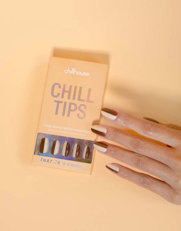 Chillhouse Chill Tips Re-useable Press-on Nails In That 70's Chill-multi
