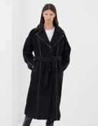 4th & Reckless Belted Coat In Black
