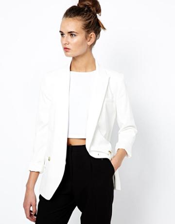 French Connection Isabella Blazer In White