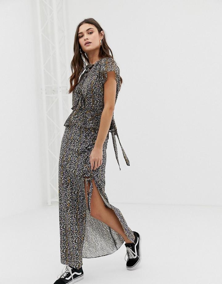 The East Order Cecelia Maxi Skirt - Black