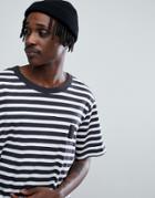 Cheap Monday Boxer T-shirt In Classic Stripe - Black