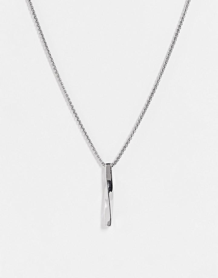 Svnx Layered Pendant Necklace In Silver