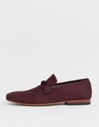 Ted Baker Daveon Loafer In Burgundy - Red