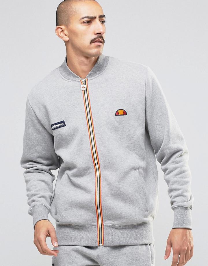 Ellesse Jersey Bomber Jacket - Gray
