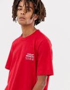 Cheap Monday Boxer T-shirt In Red - Red