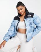 The North Face Plus 1996 Retro Nuptse Jacket In Blue Tie-dye