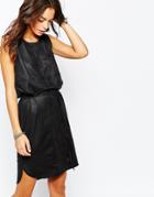 Only Suedette Shift Tunic Dress - Black
