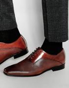 Aldo Freidof Leather Oxford Shoes - Tan