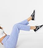 Reclaimed Vintage Inspired 91 Mom Jeans In Powder Blue Corduroy-blues
