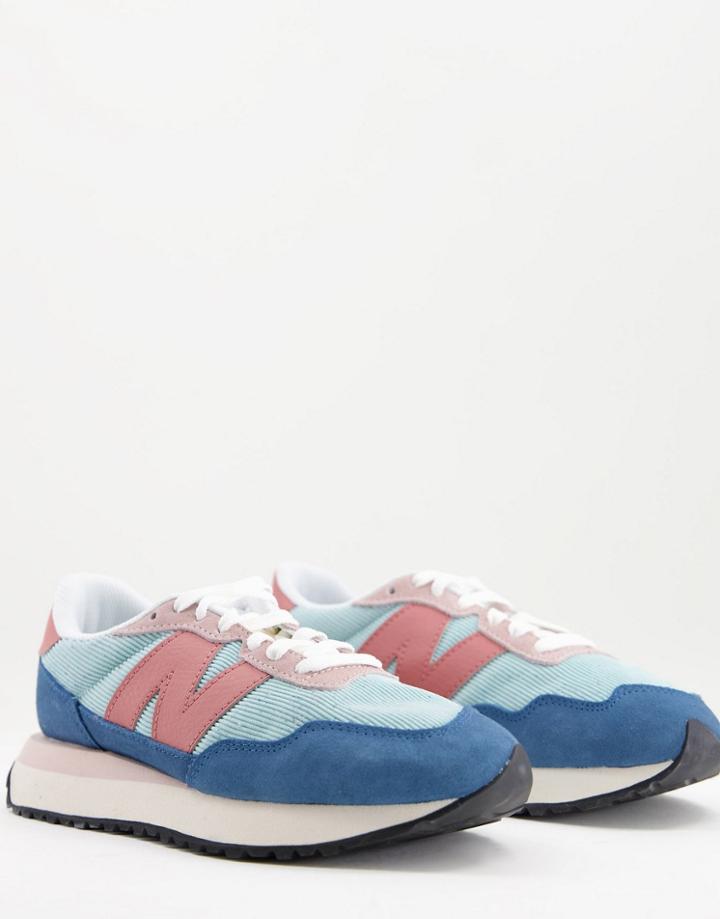 New Balance 237 Sneakers In Teal And Terracotta-green