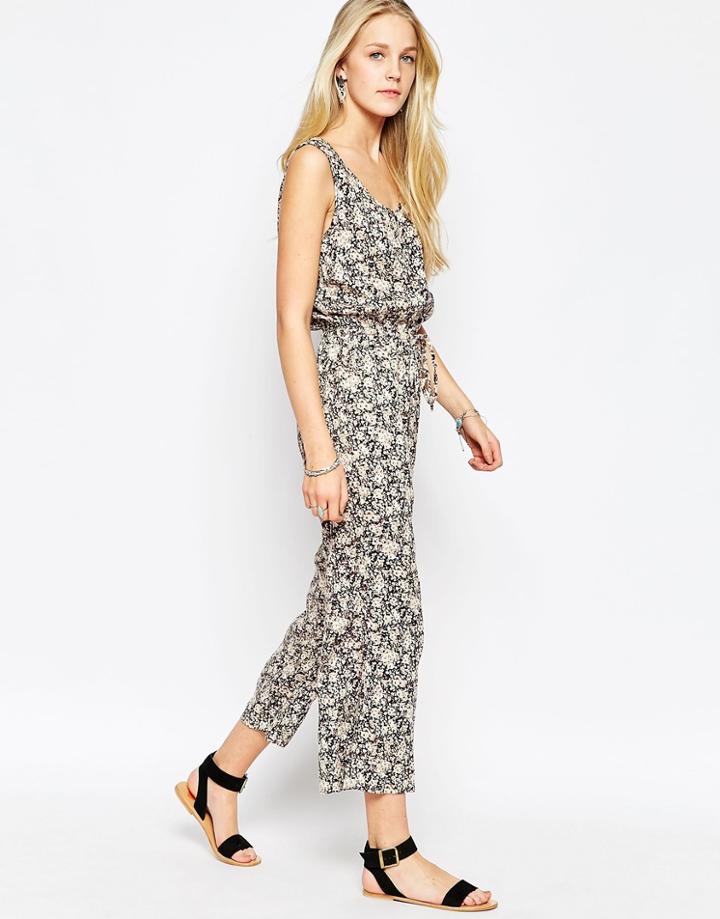 Diya Jumpsuit In Geo Floral Print