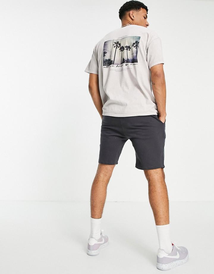 New Look Oversized T-shirt With Palm Back Print In Off-white