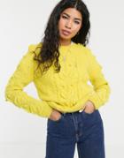 People Tree Hand Knitted Sweater-yellow