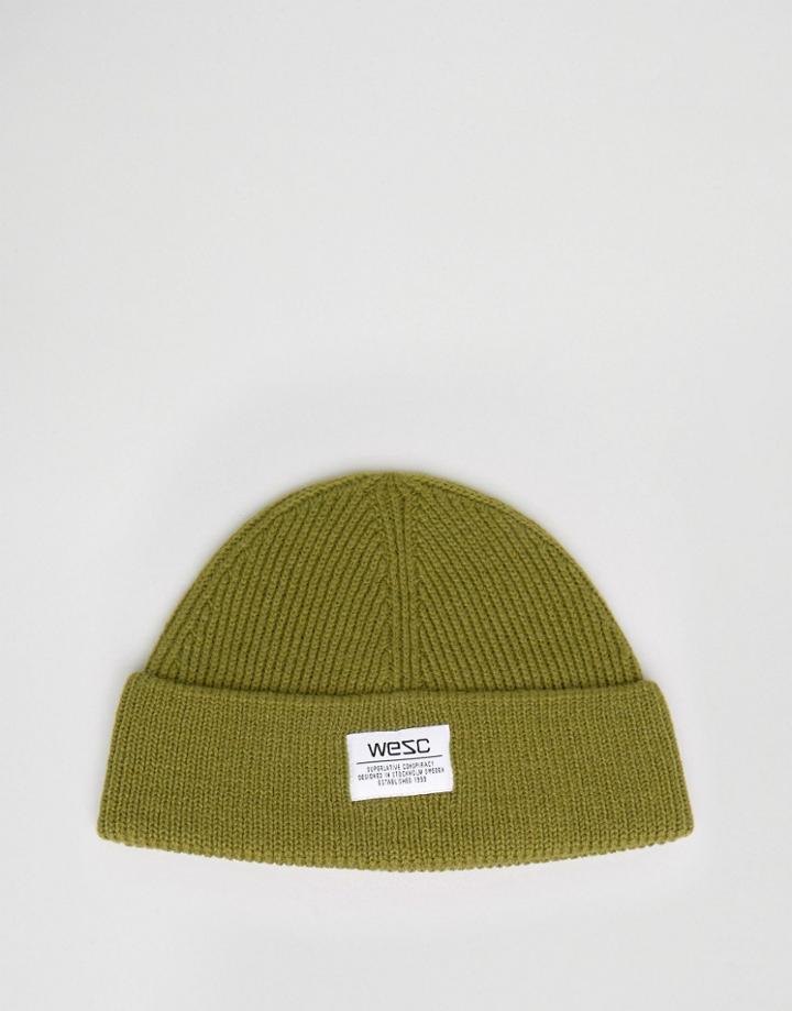 Wesc Hanson Wool Blend Beanie - Green