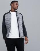 Peak Performance Helium Hybrid Jacket Melange In Gray - Gray