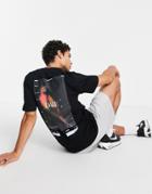 River Island Daze Macaw Print T-shirt In Black