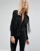 Bolongaro Trevor Unity Hand Beaded Cape - Black