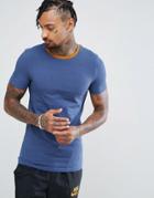 Asos Muscle Fit T-shirt With Contrast Ringer - Multi